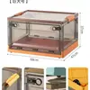 Caixa de Armazenamento para Quarto Caixa de Armazenamento Organizador de Roupas para Guarda-Roupa Caixa de Armazenamento de Roupas Porta da Frente Plástico Armário de Armazenamento de Livros
