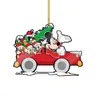 Transfronterizo Nuevo 0 Árbol de Navidad Colgante Acrílico Plano Mickey Mouse Adornos de Navidad Decoración Navideña