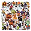 50 peças transfronteiriças 23 novos adesivos de grafite de desenho animado de Halloween decoração de mala, computador, celular adesivos de festa
