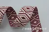 Cinta Jacquard de Poliéster-Algodón Lista para Usar, Cinta Jacquard Estilo Étnico para Bolsas, Correas de Hombro, Cinta Jacquard de Color Intermedio con Textura en Relieve