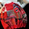 Suéter Grueso de Polar Pesado de Moda de Invierno para Hombre Estilo Perezoso Tejido Navideño Chaqueta de Punto para Pareja