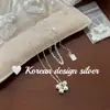 Design de Nicho Estilo Coreano Corrente para Clavícula Prata de Lei S925 Colar de Contas de Uva Simples Elegante Alto Padrão Versátil