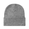 Gorro de Punto Cálido con Patrón de Letras Bordadas para Otoño e Invierno, Adecuado para Reuniones Anuales, Actividades Grupales y Publicidad; Ventas Directas de Fábrica