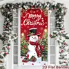 Capa de porta de Natal mais vendida internacionalmente, banner de porta, placa de varanda, tecido decorativo para pendurar, decoração de porta festiva para pátio externo