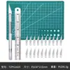 Juego de Cuchillos para Grabar, Cuchillo Artesanal para Grabar, Cuchillo para Aficiones, Navaja de Bolsillo con Varilla de Metal, Cuchillo para Tallar Modelos de Corte de Papel para Sellos de Goma