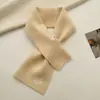 Bufanda Pequeña de Lana Tejido Cruzado Dulce y Elegante Jacquard para Mujer Terciopelo Ártico Suave Estilo Preppy Linda Bufanda Invierno