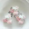 Acessórios de Resina Brilhantes do Gato Kt Boneca de Desenho Animado Decoração de Pingente DIY Materiais Atacado Materiais para Sapato com Furo