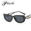 Gafas de sol estilo ojo de gato para mujer 2022, nuevas gafas de sol con personalidad de moda, gafas de sol clásicas con logotipo triangular en la pierna, gafas de sol estilo street shot