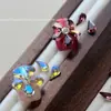 Acessórios de Nail Art da Moda Flor de Cinco Pétalas Pacote de Material com Strass Gota d'Água Formas Misturadas Strass Decorações para Unhas Conjunto de 20 Peças