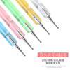 Cor da unha Rod caneta de perfuração caneta flor caneta de duas cabeças bolinha Bead Hook escova iniciante ferramenta de diamante 5 Pack