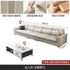 Sofá moderno minimalista nórdico, adequado para apartamentos pequenos, com estofamento em tecido de pata de gato, disponível para aluguel, sofá de Foshan, para uso em sala de estar de casa