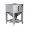 Caixa de giro para grânulos, recipiente de armazenamento de aço inoxidável, funil, caixa quadrada de 50/100/200kg para moldagem por injeção.