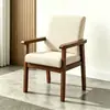 Silla Individual de Madera Maciza Red Social Sofá Perezoso Silla con Respaldo de Ocio para Balcón Silla de Recepción Negociación para Oficina Cafetería
