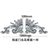 Accesorios de Hierro Forjado Accesorios de Arte de Aluminio Imitación Puerta de Hierro Flores Decorativas Placa Base Cuadrada Soldable Cabeza de Flor para Puerta Flor de Hierro Lámina de Hierro Flor