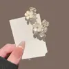 Pinza Pequeña para el Cabello con Piedra Ojo de Gato para Mujer, Hermoso y Exquisito Pasador Lateral, Pinza de Pelo de Gama Alta para Peinado Semirecogido, Elegante Pinza de Tiburón