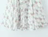 Al por mayor 2025 Primavera Nuevo Estilo Europeo y Americano Vestido de Tirantes Estampado Delgado para Mujer 6738