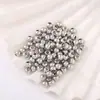 Miçangas espaçadoras que preservam a cor miçangas sólidas cobre folheado a ouro 18K com ouro real miçangas redondas de furo reto liso pulseira DIY pequenas miçangas douradas D40