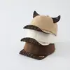 Gorro de bebé con estampado de leopardo, gorra cortavientos para exteriores de otoño para niños, gorra de ala suave para bebés y niños pequeños, gorro versátil de otoño e invierno para niños
