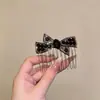 Pente para Cabelo com Estampa de Leopardo Retrô Doce Sem Costura com Múltiplos Dentes Estilo Coreano High-End Versátil Presilha de Cabelo para Mulheres Adultos Acessórios de Cabelo Headwear