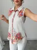 2026 Camiseta de Manga Corta a Rayas con Estampado y Cuello, Camisa Top para Mujer, Comercio Exterior Transfronterizo Europeo y Americano Amazon