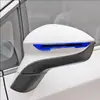 Tira reflectante para parachoques de coche patrón de fibra de carbono tazón de puerta espejo retrovisor de puerta ceja de rueda pegatinas decorativas para parachoques venta al por mayor transfronteriza