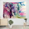 Tapeçaria Amazônia Novo Lar TikTok Live Tecido de Fundo Impressão 3D Elefante Paisagem Pano de Pendurar Tecido Decorativo Europeu