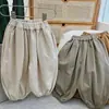 Pantalones bombachos suaves y holgados para niños primavera y otoño pantalones harén de primavera para niños pantalones Mori para bebés estilo occidental estilo occidental