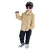 Abrigo de Control de Acceso Diagonal para Niños Primavera y Otoño 2025 Nuevo Estilo Coreano Estilo Occidental Para Bebés Popular en Internet Abrigo de Moda Top de Moda