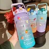 Taza de agua móvil super gran capacidad botella de agua portátil taza espacial taza con boquilla verano deportes fitness taza de agua transfronteriza venta al por mayor