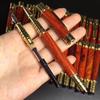 Caneta Assinatura de Pau-Rosa Grande Dupla Finalidade Caligrafia Caneta Tinteiro de Madeira Maciça Presente de Dia dos Professores Coleção Artesanato para Alunos do Ensino Fundamental e Médio Praticarem Escrita