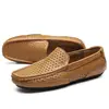Zapatos de frijol estilo británico para hombre, cuero genuino, suela suave, zapatos perezosos, estilo coreano, modernos, casuales, zapatos para conducir, para hombre, perforados, estilo caliente, zapatos de cuero