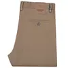 Serie B Otoño nuevo sarga de algodón pantalones de hombre rectos tiro medio elásticos transpirables pantalones casuales de negocios para hombre