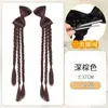 Peluca Trenzas Coleta Tocado Nuevo Estilo Chino Lazo Trenza Boxeadora Doble Coleta Bata de Casa Estilo Chino Trenza Retorcida Accesorios para el Cabello