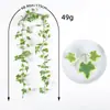 Hoja de Camote Nueva de Liquen Mimbre Cruzado Planta Verde Artificial Transfronteriza Accesorios Enredaderas de Techo al por Mayor Decoraciones de Acción de Gracias