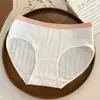 Roupa íntima de Menina Estudante Doce Cintura Média Grau A Antibacteriana Algodão Bebê Grau A Forro 100% Algodão Respirável e Confortável Calcinha Feminina