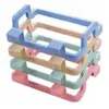 Armário pendurável sem punção rack de armazenamento rack de lixo plástico rack de lixo Armário de volta tipo portátil saco de lixo suporte toalheiro