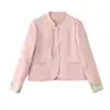 Nueva Chaqueta Jacquard Estilo Chino Estilo Nacional para Mujer Primavera y Otoño 2026 Nuevo Top Corto Elegante Estilo Chanel para Viajar A7287