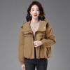 [Buke] 24 Invierno Hangzhou Parker con Capucha Estilo Italiano Chaqueta Acolchada de Algodón Chaqueta