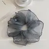 Scrunchie de Tule Estilo Coreano Ultra-Fada Exquisito com Contas, Princesa Sereia para Mulheres, Acessório de Cabelo Versátil e Estiloso