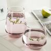 Copo Criativo de Vidro para Beber Copo de Café da Manhã Copo de Leite Copo de Bebida Copo de Chá Personalizado Copo de Chá de Flores Conjunto para Casa