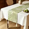 Estilo Floresta Toalha de Mesa Fresca Pastoral Americana Luxo Leve Algodão Linho de Alta Qualidade Pano Decorativo Listrado para Mesa de Jantar Mesa de Café TV
