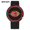 Reloj SANDA superventas transfronterizo, reloj especial para exámenes para estudiantes de secundaria, movimiento silencioso, diseño simple, correa de nailon, reloj de cuarzo