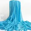 Bufanda de Seda Primavera y Otoño Versátil para Mujer Larga Oversize de Gasa Ligera Shawl de Playa Protección Solar de Verano Fiesta Actuación Rojo Brillante