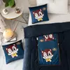 Almohada Cálida Colcha Doble Propósito Almohada Colcha de Oficina Invierno Coral Fleece Colcha para Descanso en el Coche Cojín Almohada para Sofá