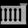 Novo Conjunto de Moldes de Cimento para Guarda-corpo Estilo Chinês, Conjunto Completo de Corrimãos, Guarda-corpos de Varanda, Modelo de Escada Romana, Guarda-corpos de Plástico para Jardim