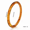 Nueva colección de pulseras de resina con degradado vintage transfronterizo para mujer, incrustadas con piedras, pulsera de borde ancho, venta al por mayor de joyería europea y americana