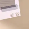 Prata de Lei S999 Brincos de Pé de Prata Brincos de Desenho Animado Brincos Pequenos e Simples Estudante Feminina Celebridade da Internet Elegante Exquisite Acessórios de Orelha