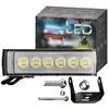 Holofote LED Piscante Curto de Três Lados com Luz Amarela e Branca, Alta Transparência, Luz Forte Auxiliar à Prova d'Água com Feixe Alto e Baixo Integrado