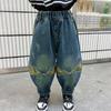 Jeans Elegantes Transpirables para Niños Primavera y Otoño Nuevos Pantalones Rectos de Moda Pantalones Largos de Moda Urbana de Otoño