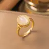 Anel Aberto Fofo Estilo Coreano com Orelhas de Coelho para Mulheres, Anel Criativo Pequeno Fresco com Folha de Diamante para Articulação do Dedo Indicador
